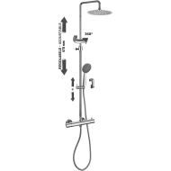 copy of Colonne de douche orientable NEW MINI MASTER Chrome - Paffoni ZCOL 599 NEW MINI MASTER RUBINETTERIA PAFFONI - 1