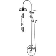 Colonna doccia regolabile BELINDA Cromo -  Paffoni ZCOL 202 CR 022L B RUBINETTERIA PAFFONI - 1