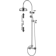 copy of Adjustable shower column BELINDA Chrome - Paffoni ZCOL 202 CR 022L RUBINETTERIA PAFFONI - 1