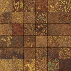 CORTEN OXIDUM NAT MOSAIK 5X5 29,75X29,75/ - APARICI APARICI CERAMICA - 1