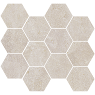 LITHOPS IVORY NAT MOSAIK HEX 30X28 - APARICI APARICI CERAMICA - 1