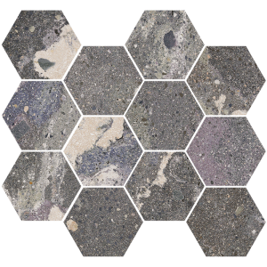 LITHOPS LIPAN STAMP NAT MOSAIK HEX 30X28 - APARICI APARICI CERAMICA - 1
