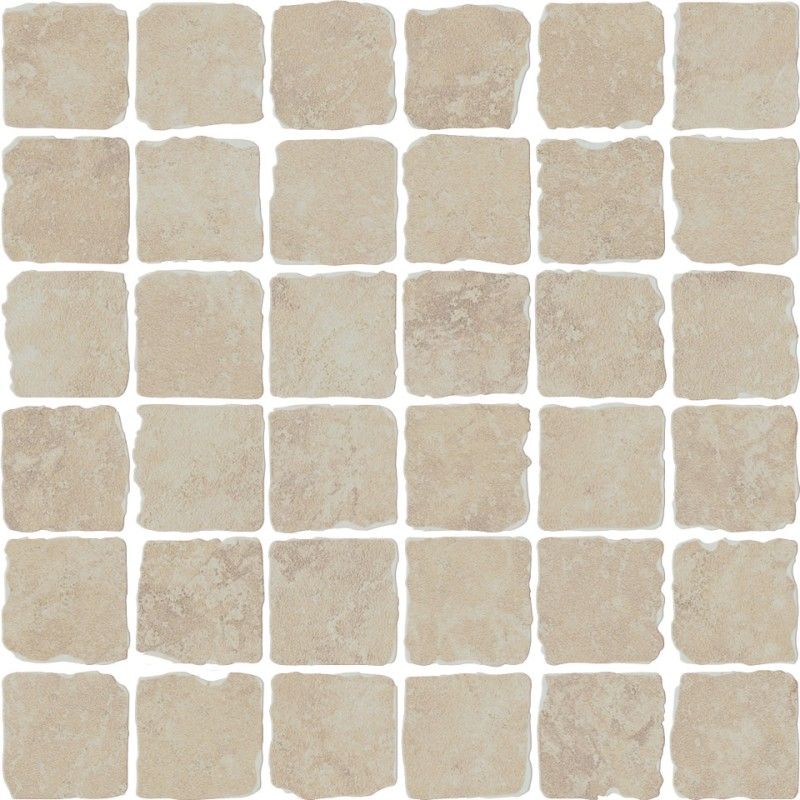 Pietra d'Assisi Mosaico 4,7x4,7 Beige Spaccatella DECORI 30x30 - CERDOMUS 67178 CERDOMUS - 1