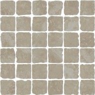 Pietra d'Assisi Mosaico 4,7x4,7 Bianco Spaccatella DECORI 30x30 - CERDOMUS 69193 CERDOMUS - 1