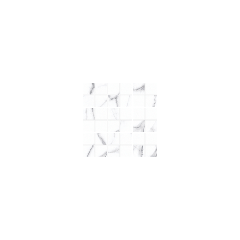Statuario Bianco Mosaik 4,7x4,7 Bianco Naturale Dekor 30x30 - CERDOMUS 72799 CERDOMUS - 1