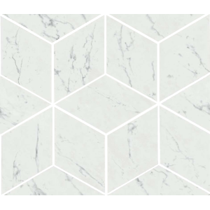 Marvel Carrara Pure Mosaico Esagono 3D 28,2X35,3cm AS4A Atlas Concorde CERAMICHE ATLAS CONCORDE - 1