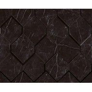 Marvel Nero Marquina Mosaico Esagono 3D 28,2X35,3cm AS4B Atlas Concorde CERAMICHE ATLAS CONCORDE - 1