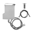 RETTANGOLO Water recovery system for shower hose, GESSI bath edge installation