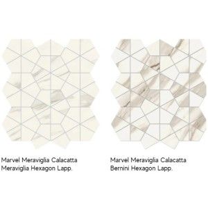 MARVEL MERAVIGLIA CALACATTA MERAVIGLIA HEXAGON LAPPATO 40,3X46,6 - ATLAS CONCORDE AJQY CERAMICHE ATLAS CONCORDE - 1