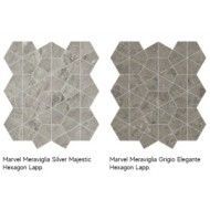 MARVEL MERAVIGLIA SILVER MAJESTIC HEXAGON LAPPATO 40,3X46,6 - ATLAS CONCORDE AJQ0 CERAMICHE ATLAS CONCORDE - 1
