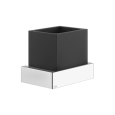 RETTANGOLO ACCESSORIES GESSI black wall-mounted glass holder