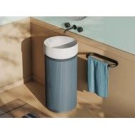 Runder Schrank 40 H72 für Aufsatzwaschbecken mit Ablaufgarnitur aus Chrom inklusive OPERA Artceram ARTCERAM - 1