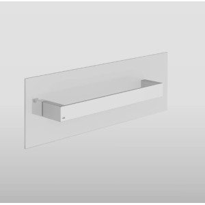 RETTANGOLO ACCESSORIES Maniglia e portasalvietta per vetro 45cm GESSI