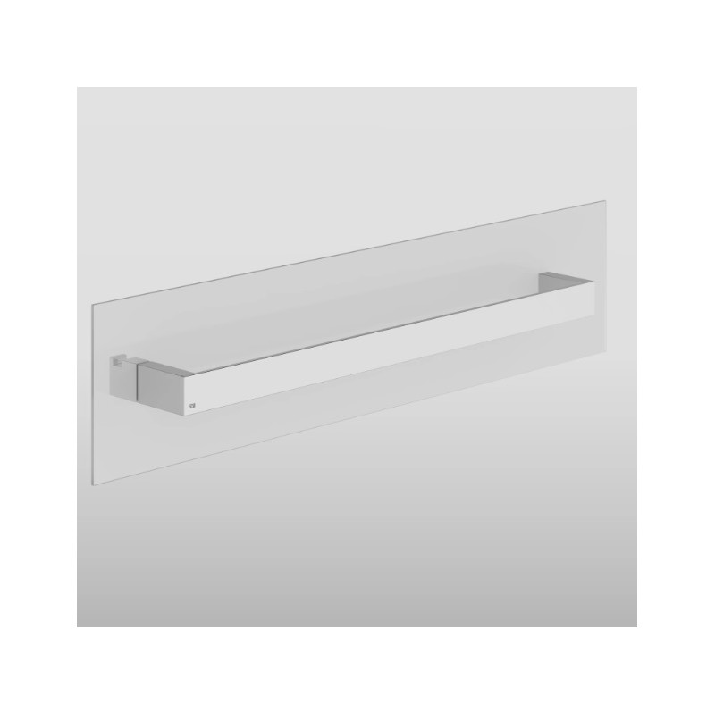 RETTANGOLO ACCESSORIES Maniglia e portasalvietta per vetro 60cm GESSI