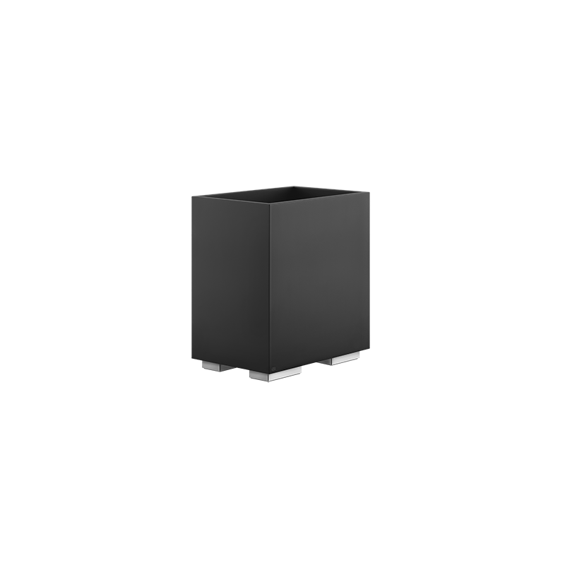 RETTANGOLO ACCESSORIES GESSI black waste paper bin