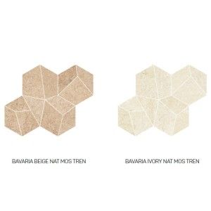 BAVARIA  IVORY NATURALE MOSAICO TREN 42X34 - APARICI APARICI CERAMICA - 1
