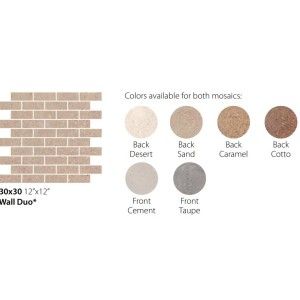 WALL DUO 30X30 BACK CARAMEL - CERAMICA SANT'AGOSTINO CSAWDBCA30 CERAMICA SANT'AGOSTINO - 1