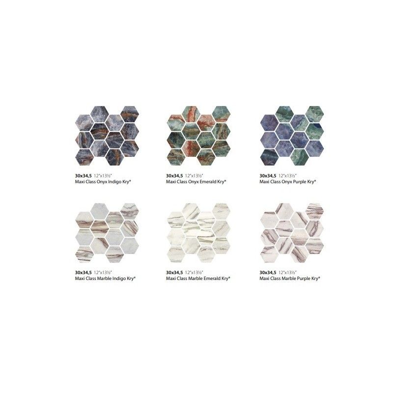 STAR MAXI CLASS 30X34,5 MARBLE INDIGO KRY - CERAMICA SANT'AGOSTINO CSAMCMNK34 CERAMICA SANT'AGOSTINO - 1