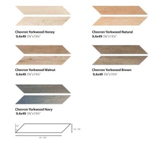 YORKWOOD CHEVRON 9,4X49 HONEY - CERAMICA SANT'AGOSTINO CSACHYHO45 CERAMICA SANT'AGOSTINO - 1