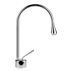 GOCCIA Waschtischmischer mit kurzem Auslauf ohne Ablaufgarnitur und GESSI-Anschlussschläuchen