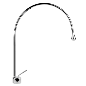 GOCCIA Miscelatore Lavabo bocca lunga senza scarico con flessibili di collegamento GESSI