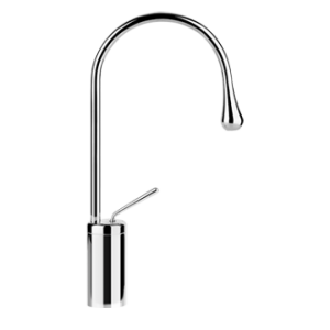 GOCCIA Waschtischmischer mit mittlerem kurzem Auslauf ohne Ablaufgarnitur und GESSI-Anschlussschläuchen