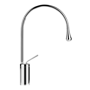 GOCCIA Mitigeur lavabo moyen bec moyen sans vidage avec flexibles de raccordement GESSI