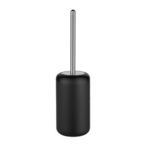 GOCCIA ACCESSORIES Porta scopino in GRES d'appoggio nero GESSI