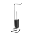 GOCCIA ACCESSORIES Stehleuchte mit Rollenhalter und Toilettenbürstenhalter in Schwarz GESSI GRES