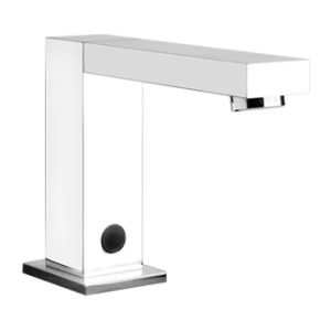 SENSOR TAPS Electronic Basin Tap with temperature and flow rate adjustment via GESSI under-basin tap