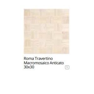 ROMA TRAVERTINO MACROMOSAICO 30X30 ANTICATO - FAP CERAMICHE fMAA FAP CERAMICHE - 1