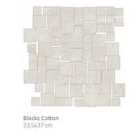 STONE LIFE BLOCKS COTTON MOSAIQUE 33,5X37 - CONTEMPORARY DESIGN FLORIM  779344 CONTEMPORARY DESIGN FLORIM - 1