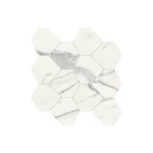 SCULTOREA  STATUARIO VENA ARGENTO MOSAIQUE  ROMBO REFLEX  44,2x35,6 - CERAMICHE MARCA CORONA J564 CERAMICHE MARCA CORONA  - 1