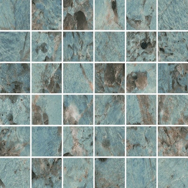 Iskra Mosaico 4,7x4,7 Amazonite Levigato 30x30 - CERDOMUS 94451 CERDOMUS - 1