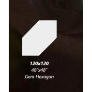 AROMAS Vanilla Soft Gem Hexagon 9mm - GIGACER 9AROMVANIGEMHEXSOF GIGACER - 1