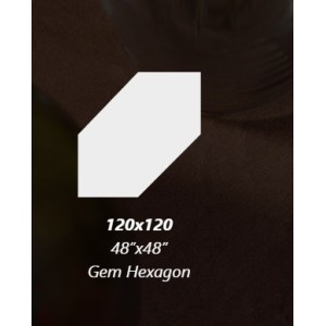 AROMAS Vanilla Mat Gem Hexagon 9mm - GIGACER 9AROMVANIGEMHEXMAT GIGACER - 1