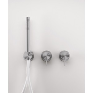 Z316 Miscelatore doccia ad incasso deviatore e doccetta a 2 vie - senza flex - Rubinetteria Zazzeri 3300 B401 A01  - 1