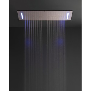 Shirò Skyrain Ceiling shower head with rain and RGB LED 700x400mm - Rubinetteria Zazzeri 1101 SO12 A00  - 1