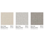 MOON  GREY MOSAICO 2,5X2,5 29,75X29,75 - APARICI APARICI CERAMICA - 1