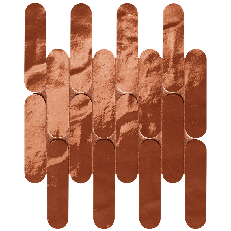 GLIM ROSSO CUORE CURVE MOSAICO 29X29,5 BRILL - FAP CERAMICHE fRNZ FAP CERAMICHE - 1