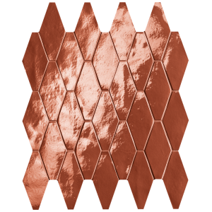 GLIM ROSSO CUORE ROMBI MOSAICO 31X35,5 BRILL - FAP CERAMICHE fRXE FAP CERAMICHE - 1