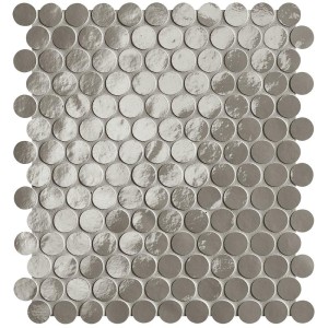 GLIM GRIGIO FUMO ROUND MOSAICO 29,5X32,5 BRILL - FAP CERAMICHE fROJ FAP CERAMICHE - 1