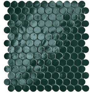 GLIM PETROLIO ROUND MOSAICO 29,5X32,5 BRILL - FAP CERAMICHE fROM FAP CERAMICHE - 1