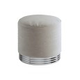 Zelda Pouf mit Messingsockel – Wark Grey cmØ46xH45 DEVON&DEVON - 1