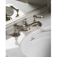 Diamond Batteria lavabo 3 fori con saltarello - Nickel Lucido DEVON&DEVON - 1