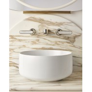 Twenties Becken Wandmischer - Chrom Calacatta Oro DEVON&DEVON - 1