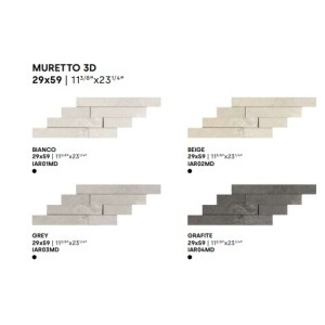 ARDESIA BEIGE BRICK 3D 29X59 - IMPRONTA IAR02MD IMPRONTA - 1