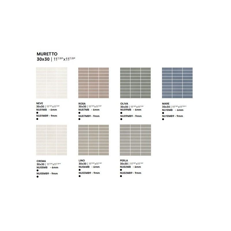 DECORA FRAGOLA BRICK 6MM 30X30 - IMPRONTA NU12MB IMPRONTA - 1