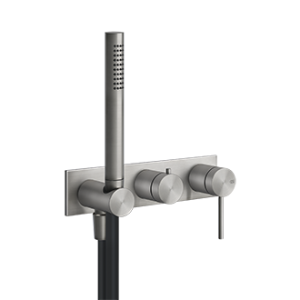 SHOWER316 Parte esterna Miscelatore Doccia a parete 2 vie con deviatore, presa acqua e supporto doccetta GESSI GESSI SPA  - 2