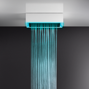 AFILO Ceiling / false ceiling shower system with chromotherapy 300x500 with GESSI rain function GESSI SPA  - 2